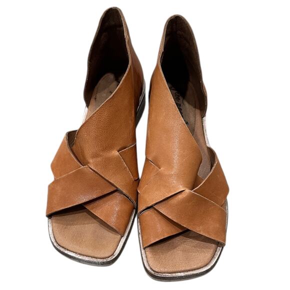 Free People Sun Valley Slip on Sandals In Natural Tan - Picture 11 of 11